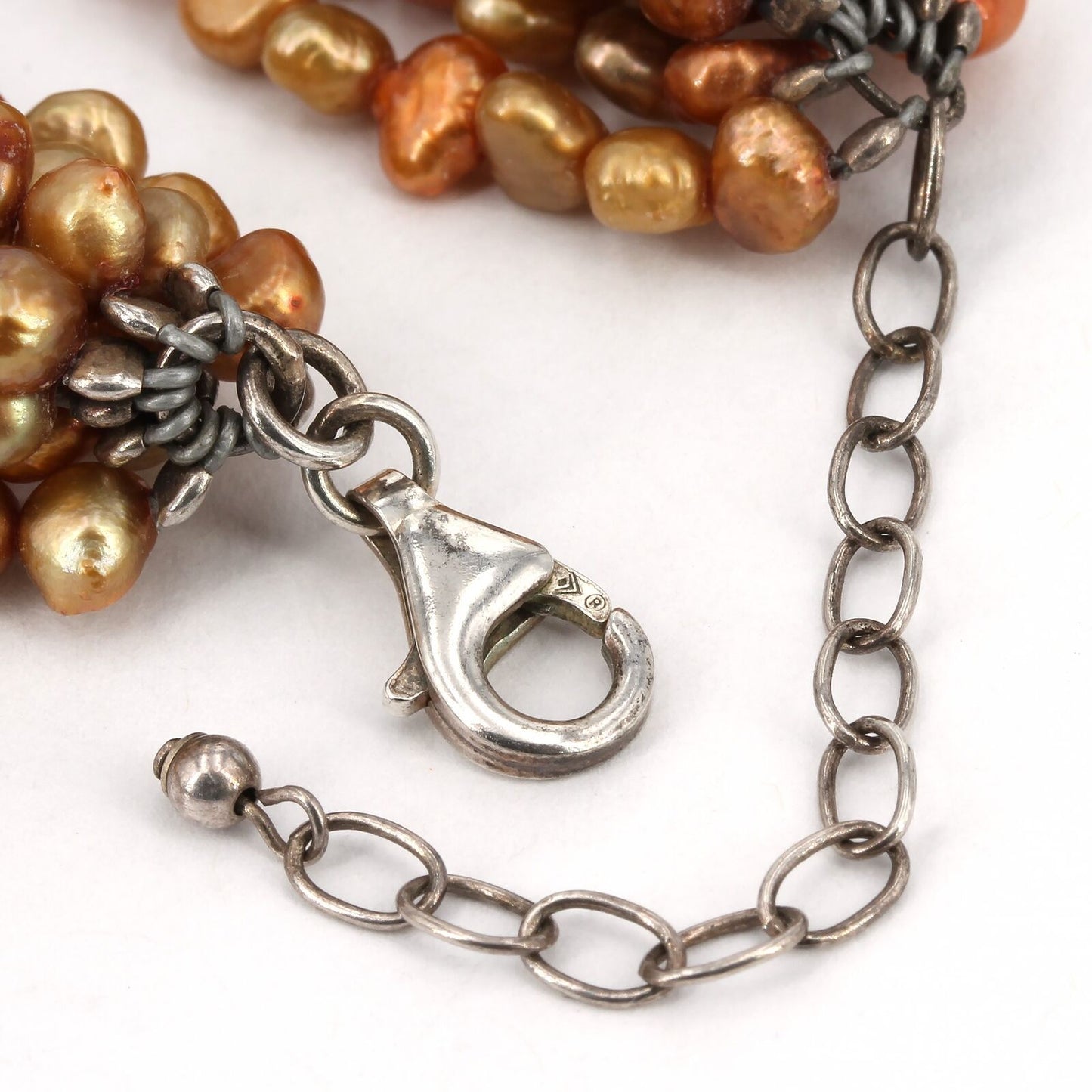 Retired Silpada Spicy Pearl 8-Strand Necklace & Stretch Bracelet Set N1366 B1369