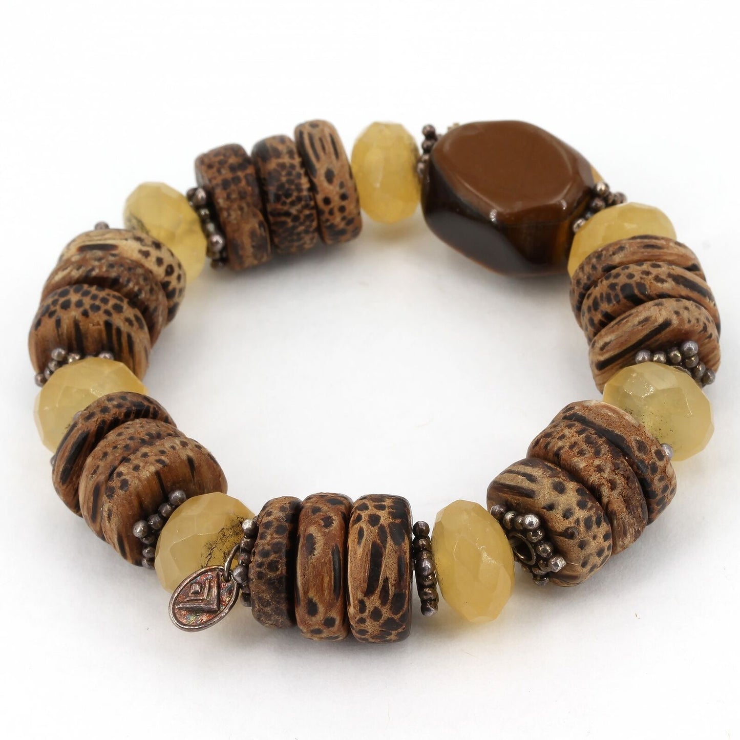Lot of 3 Retired Silpada Beaded Stretch Bracelets - AS IS - B1775 B1362 B1847