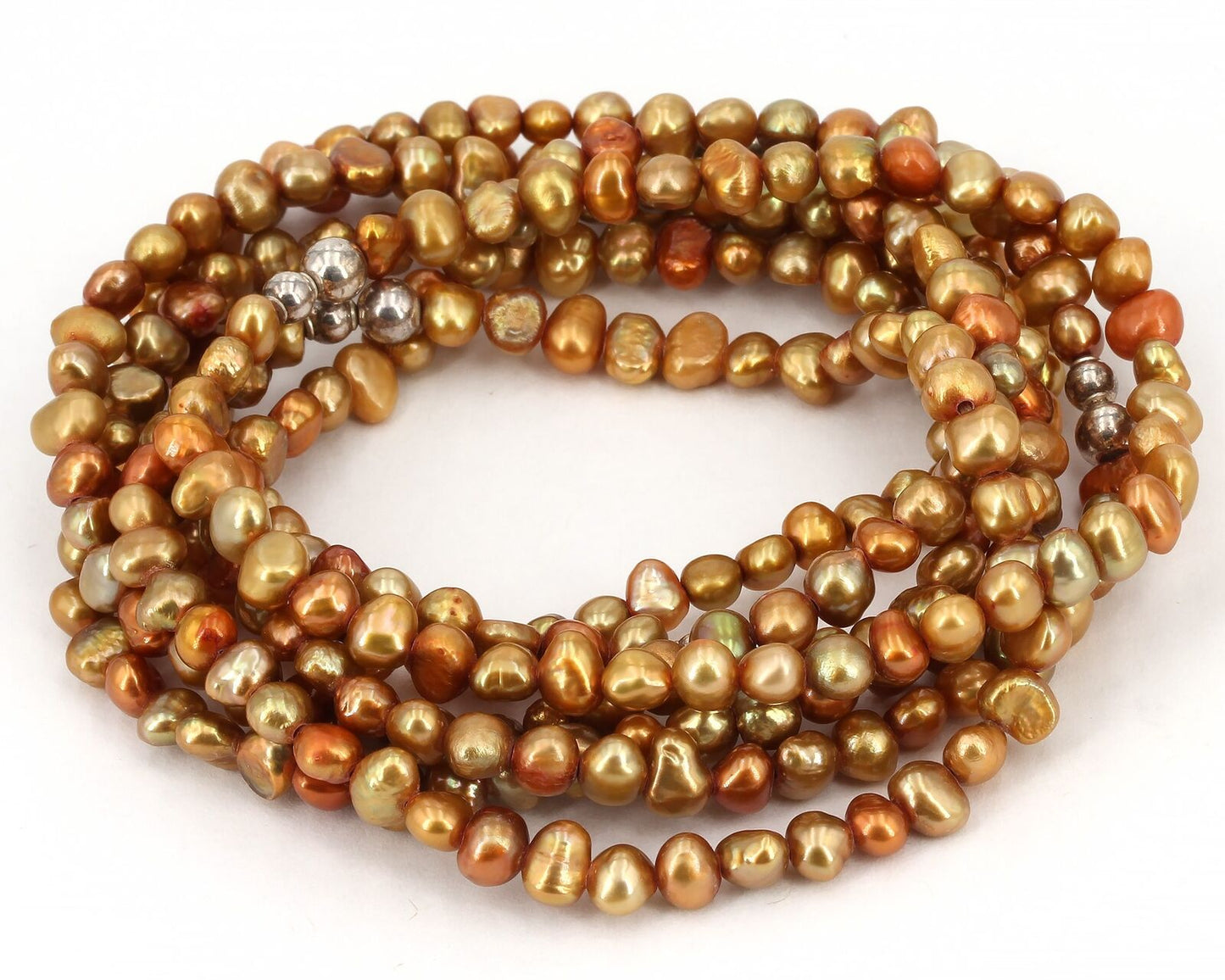 Retired Silpada Spicy Pearl 8-Strand Necklace & Stretch Bracelet Set N1366 B1369