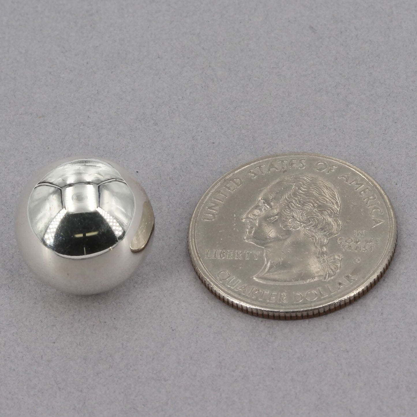 RARE Vintage Silpada Sterling Hollow Dome 5/8" Button Post Earrings P0231 IOB