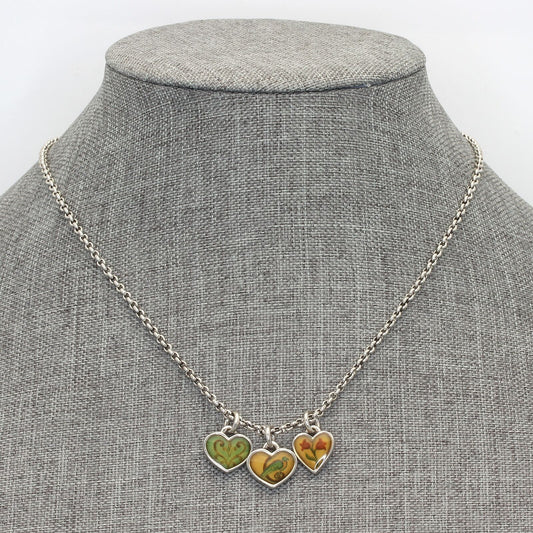Brighton Piccadilly Heart Charm Necklace Love Passion Gratitude & Embrace Life