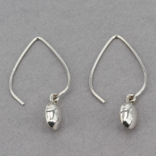 Retired Silpada Sterling Silver Petite Drop Long Wire Dangle Earrings W2032