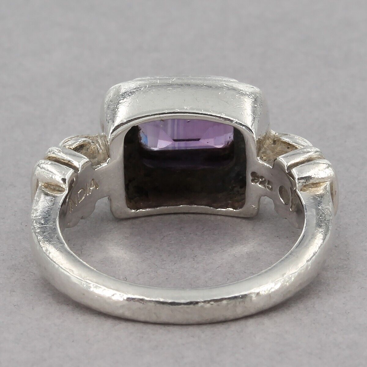 Retired Silpada Sterling Silver MISTY MORNING Amethyst Ring R1158 Size 5