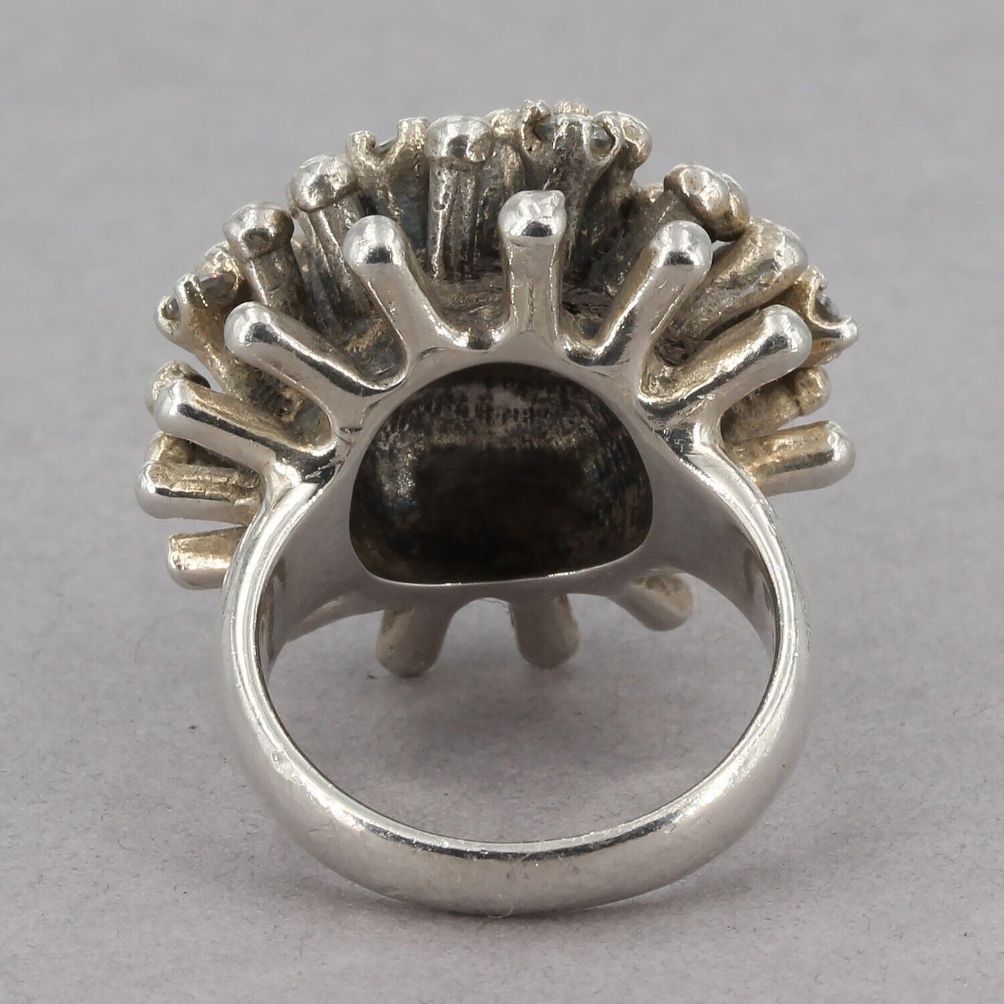 Retired Silpada Sterling Silver CZ Starburst Ring R2762 Size 4.75+