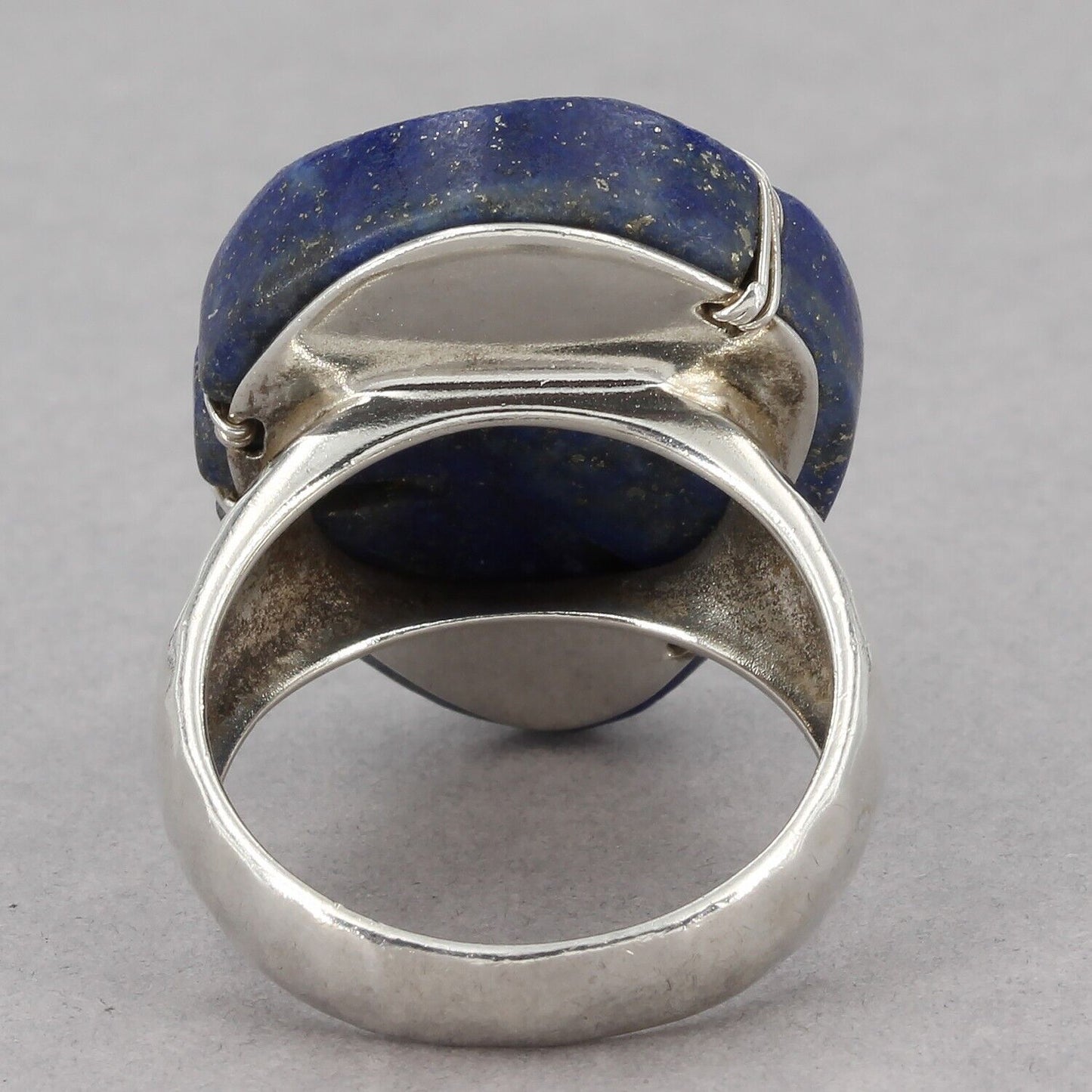 Retired Silpada Sterling Silver Lapis Lazuli CZ MIDNIGHT STAR Ring Size 8+ R2866