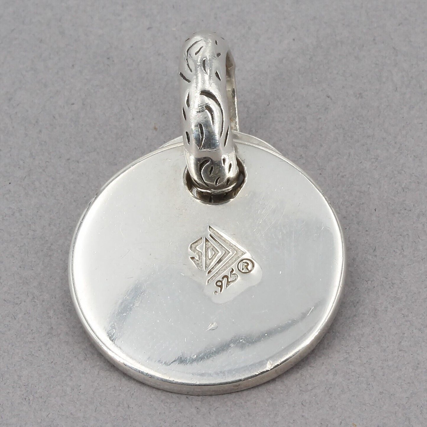 Vintage Silpada Sterling DOUBLE YOUR PLEASURE Layered Disc Charm Pendant S0959