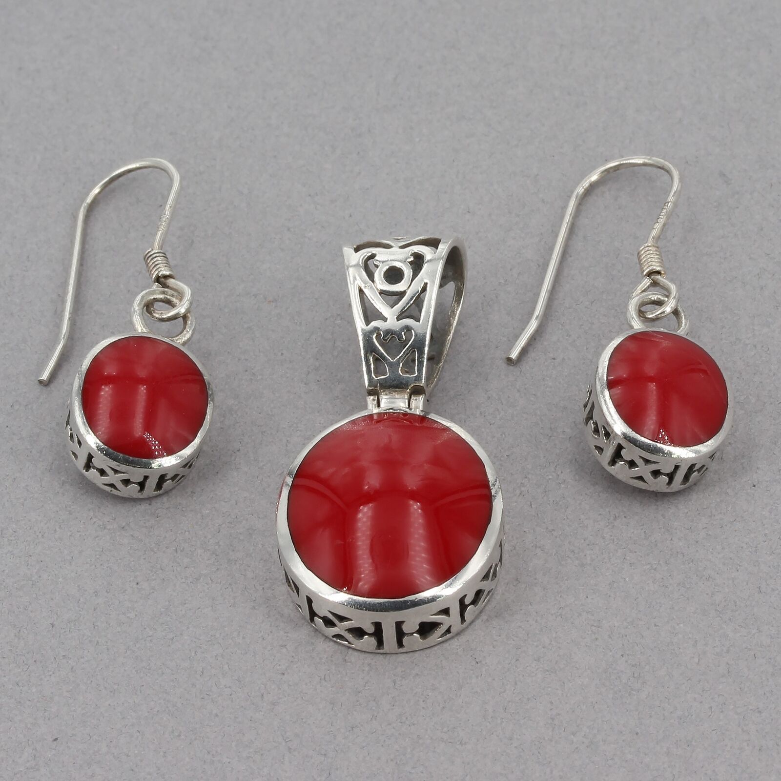 W0885 Retired Silpada Sterling Silver Red sale Jasper Earrings