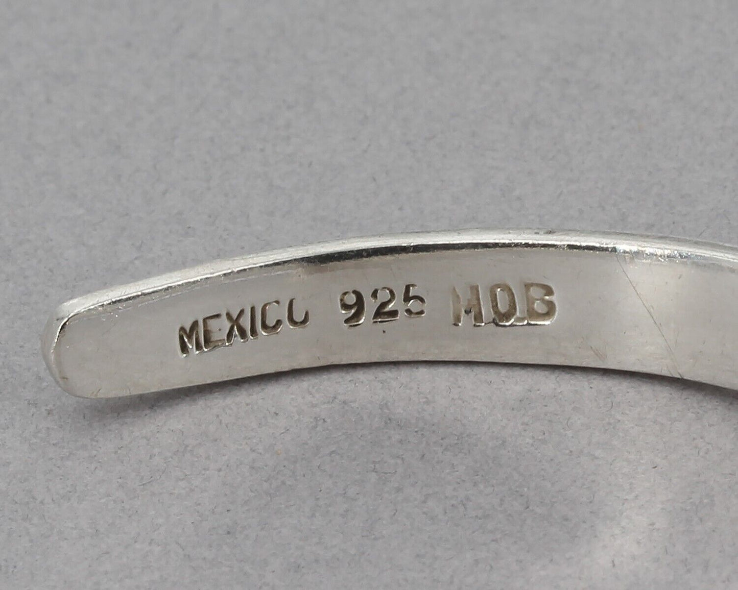 HOB Mexico Unique Handcrafted Sterling Folded Cuff Bracelet House of Bangles