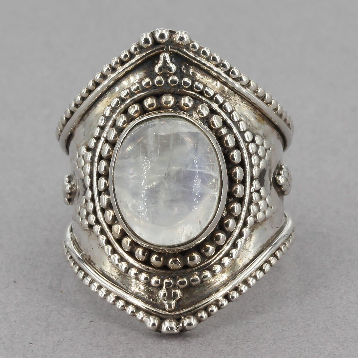 RARE Retired Silpada Sterling Silver Moonstone MOONGLOW Ring R4288 Size 9.75 IOB