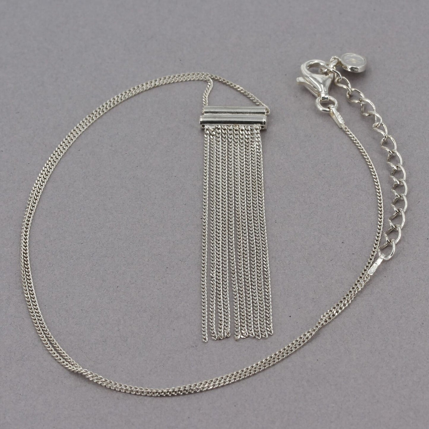 Retired Silpada Dainty Sterling Silver MODERN FRINGE Chain Necklace N3435