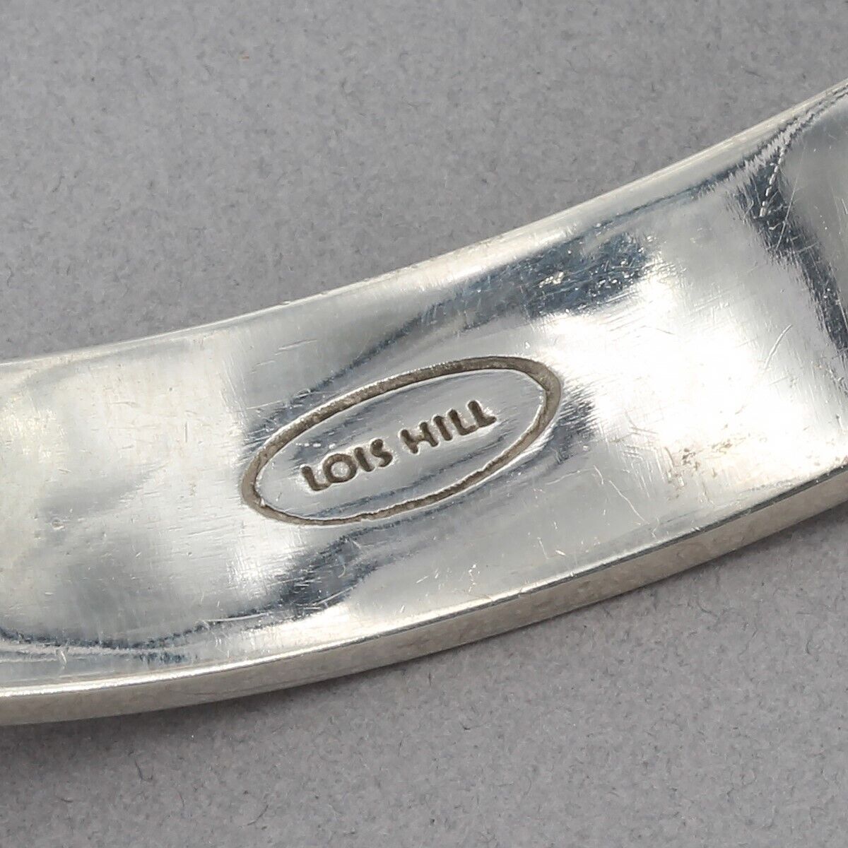 Lois Hill Sterling Silver Oxidized Scroll 1/2" Wide Cuff Bracelet 39.7 Grams